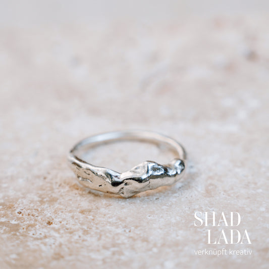 Ring ORGANIC SILVER aus Silber (Größe 50)