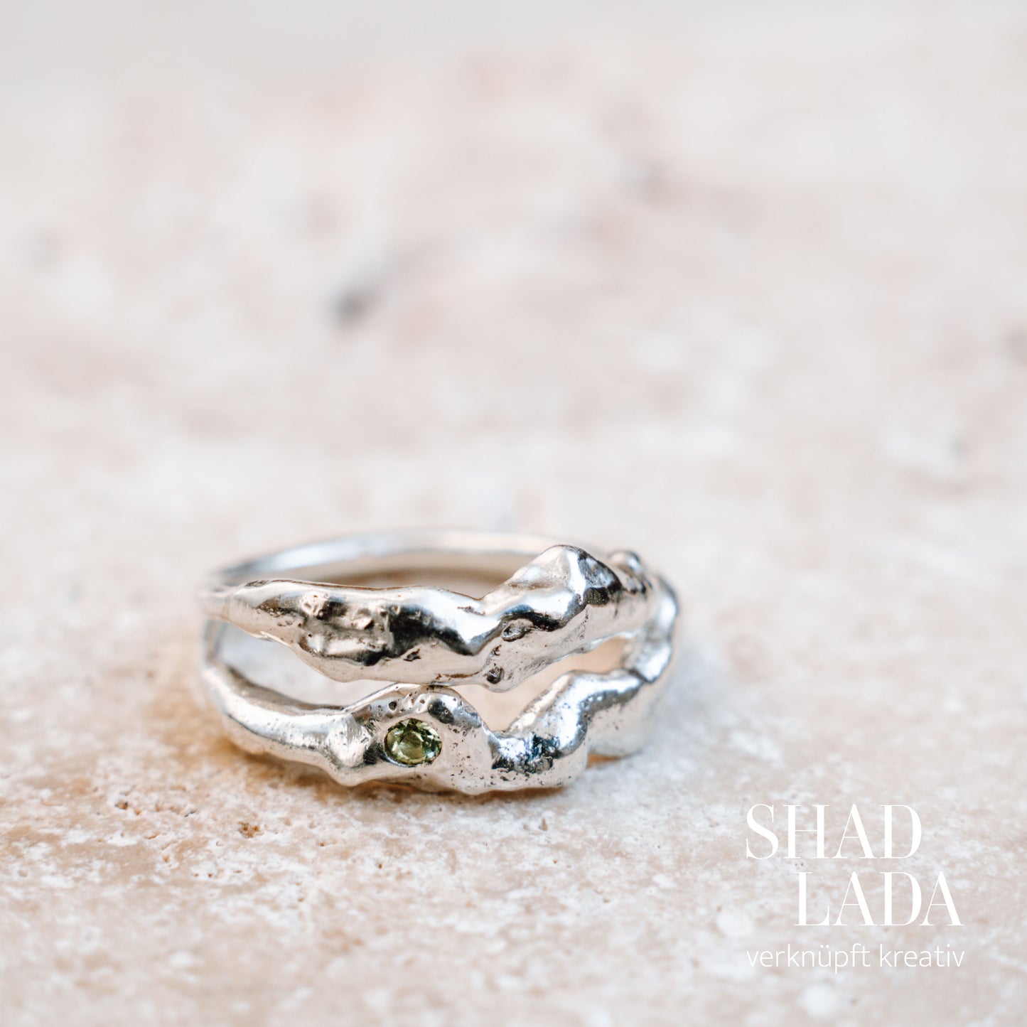 Ring ORGANIC SILVER aus Silber (Größe 50)