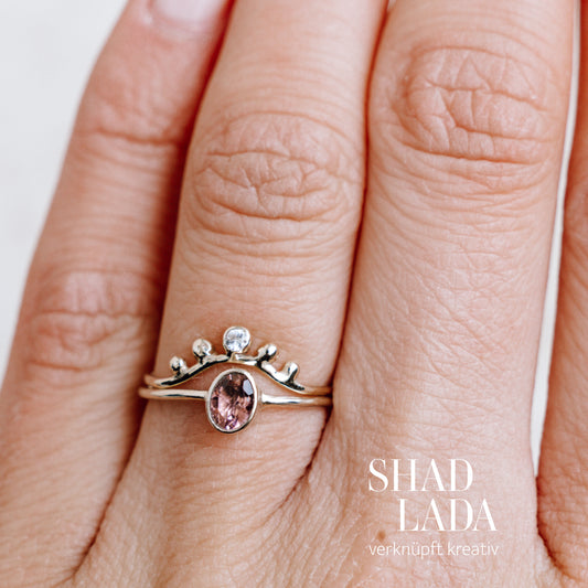 Ring GOLDEN ROSEWOOD aus Gold mit Turmalin (Größe 53)