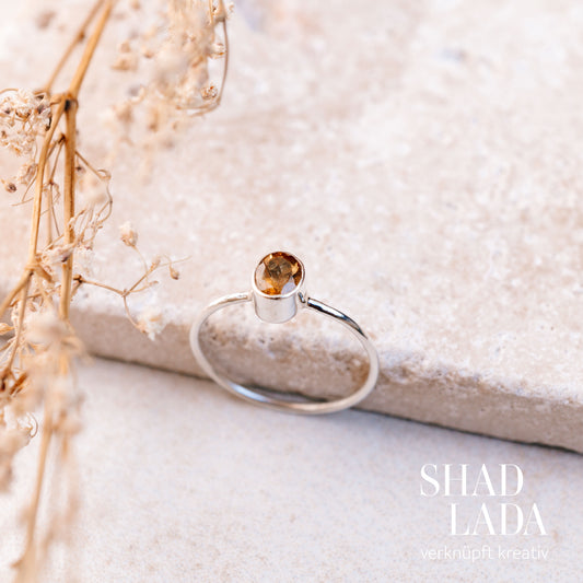 Ring SILVER DESERT SUN aus Silber mit Turmalin (Größe 49)