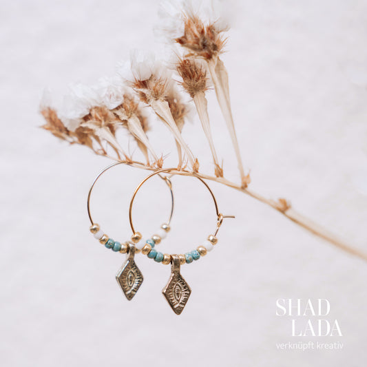 Ohrringe Creolen BEADS