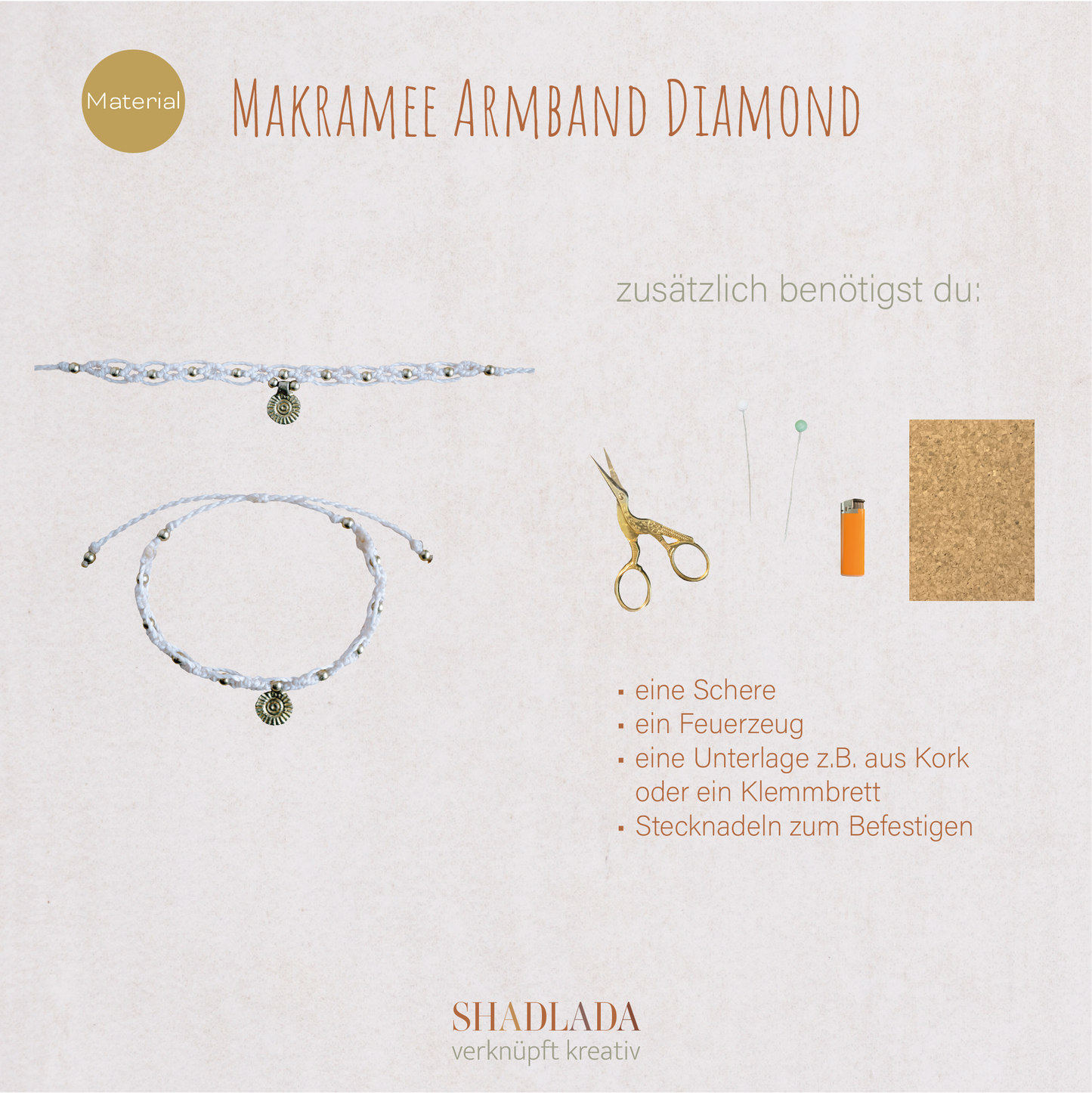 Material für das Armband DIAMOND