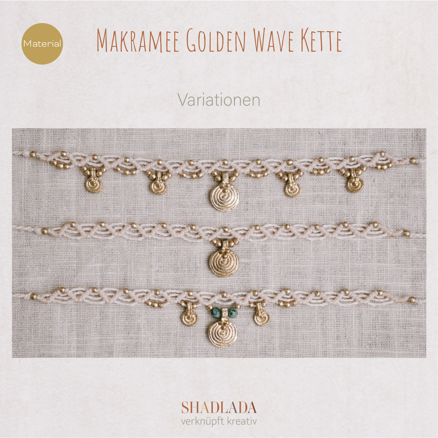 Material für die Kette GOLDEN WAVE