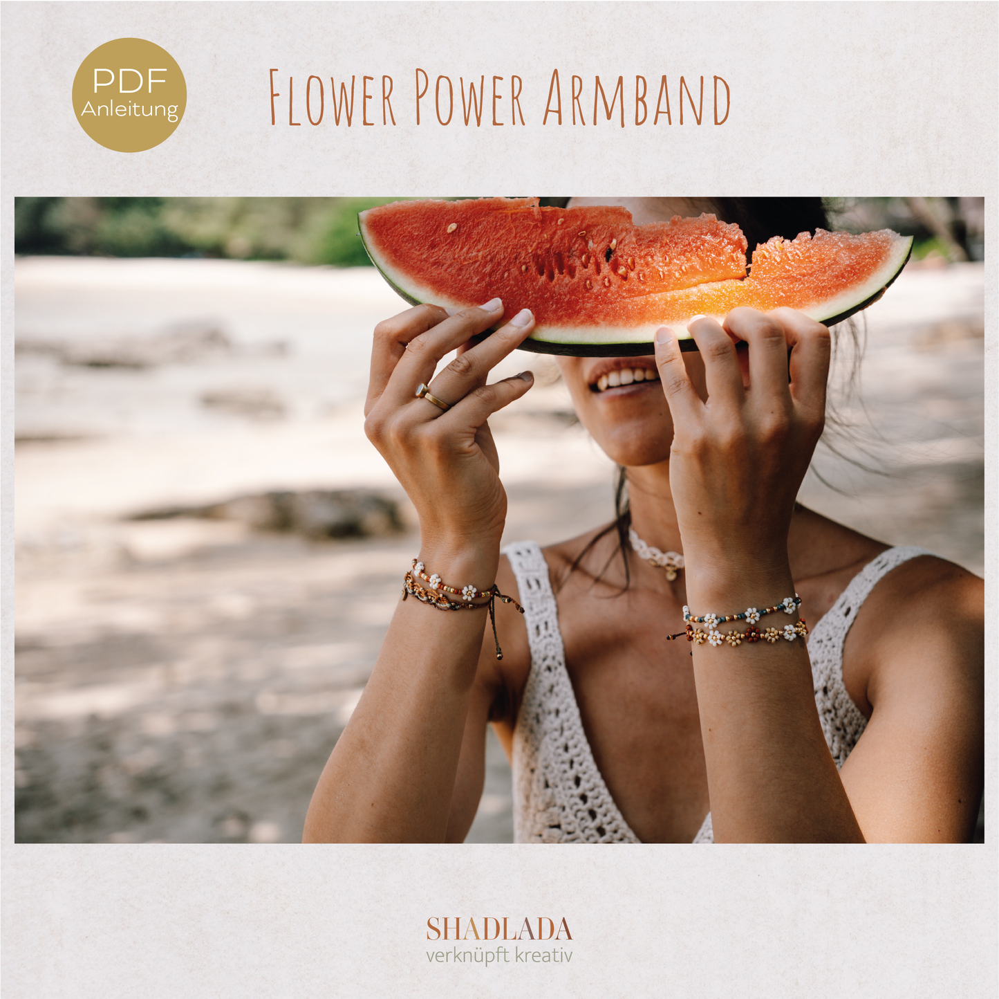 PDF Anleitung Armband FLOWER POWER