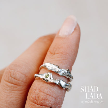 Ring ORGANIC SILVER aus Silber (Größe 50)