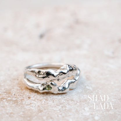Ring ORGANIC SILVER aus Silber (Größe 50)