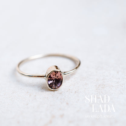 Ring GOLDEN ROSEWOOD aus Gold mit Turmalin (Größe 53)
