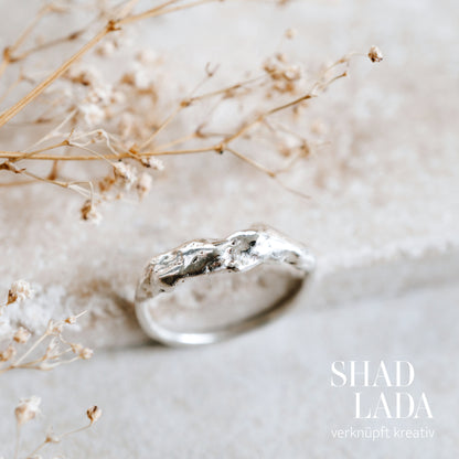 Ring ORGANIC SILVER aus Silber (Größe 50)