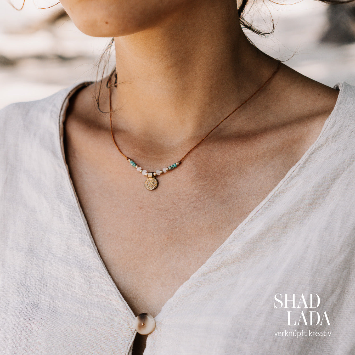 Kette MOONSTONE & SUN