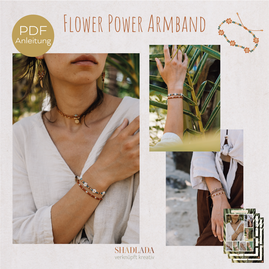 PDF Anleitung Armband FLOWER POWER