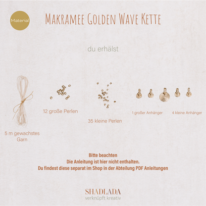 Material für die Kette GOLDEN WAVE