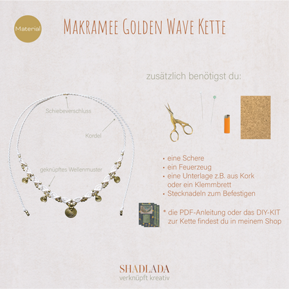 Material für die Kette GOLDEN WAVE