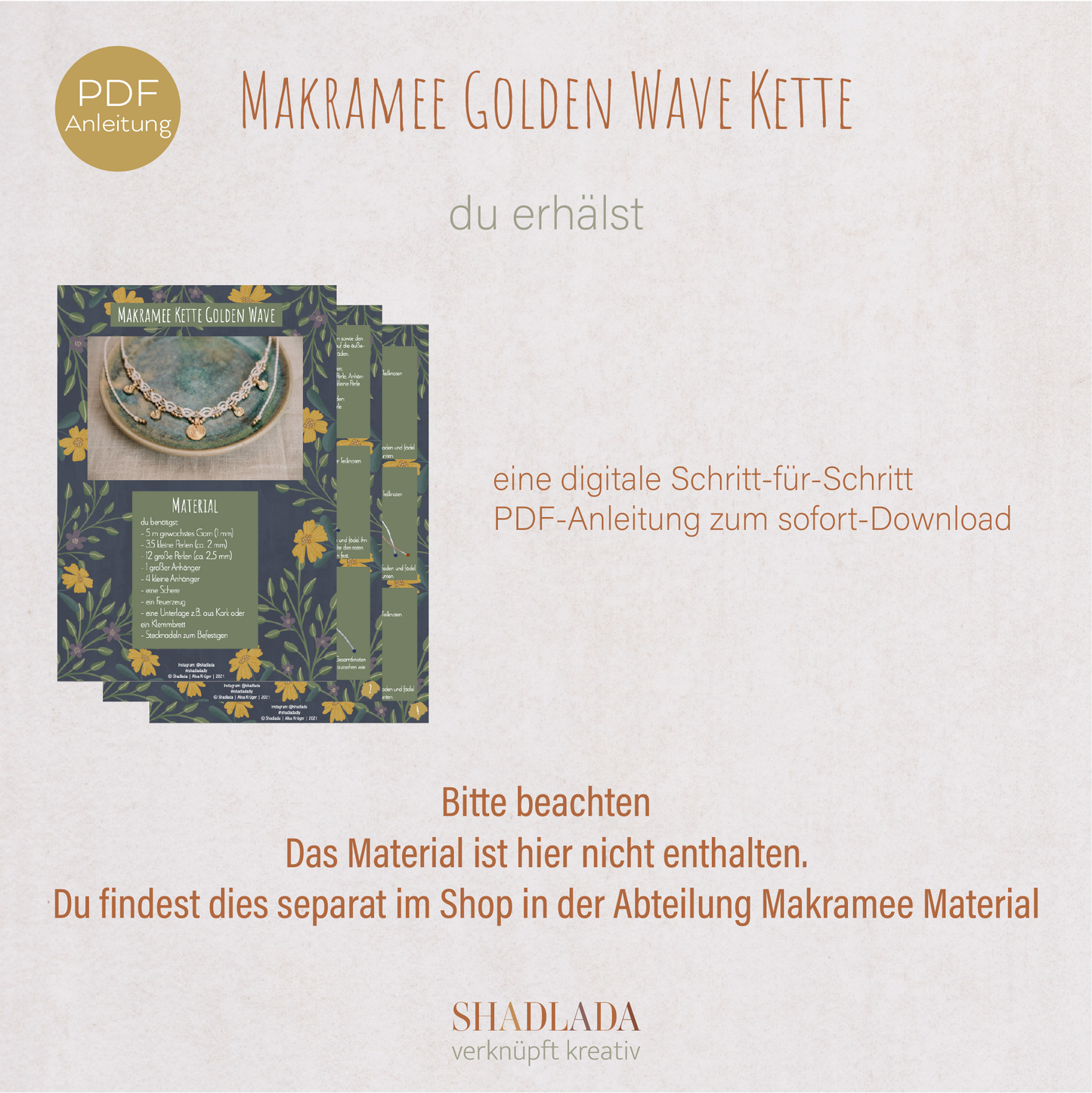 PDF Anleitung Kette GOLDEN WAVE