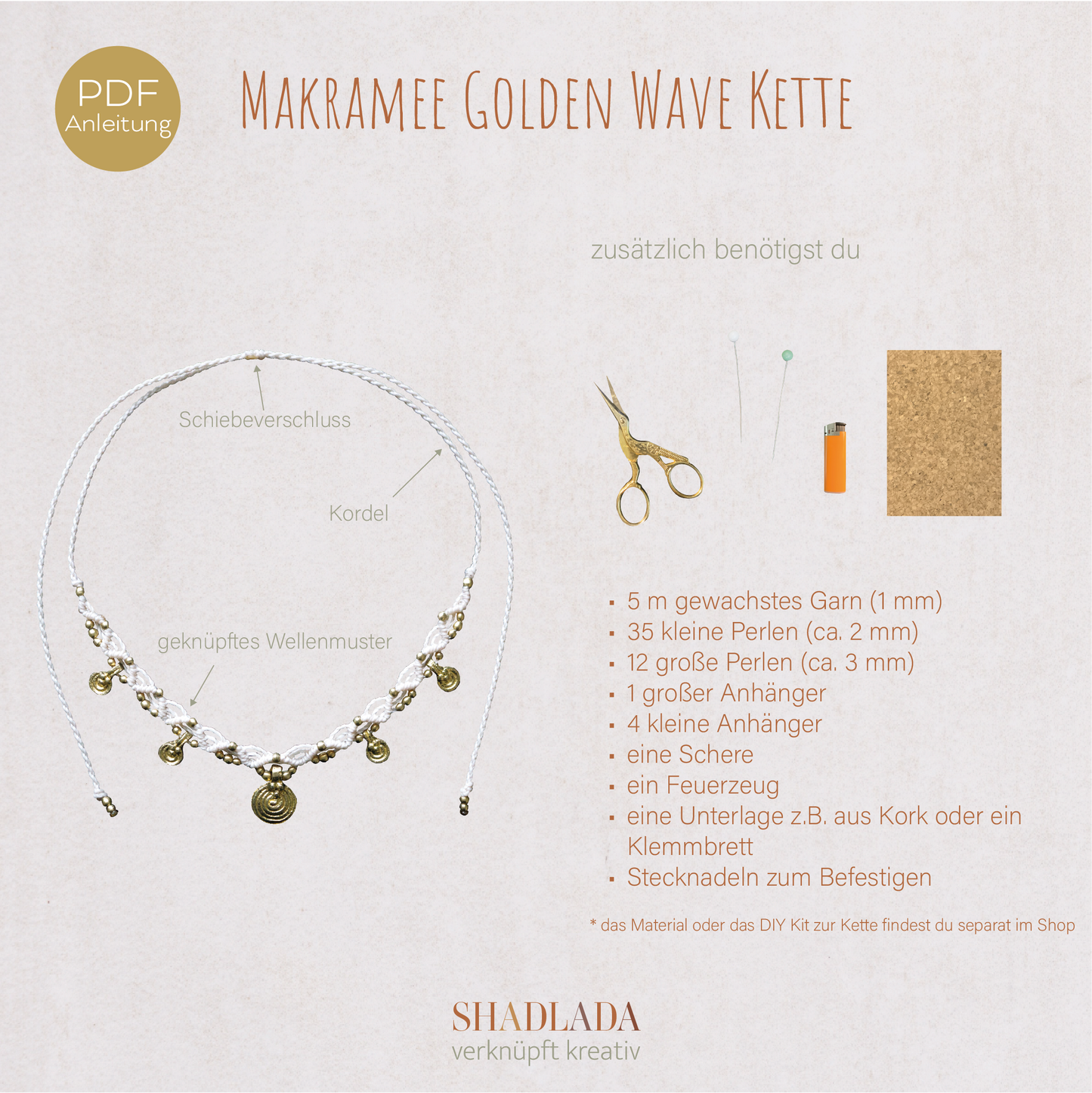 PDF Anleitung Kette GOLDEN WAVE