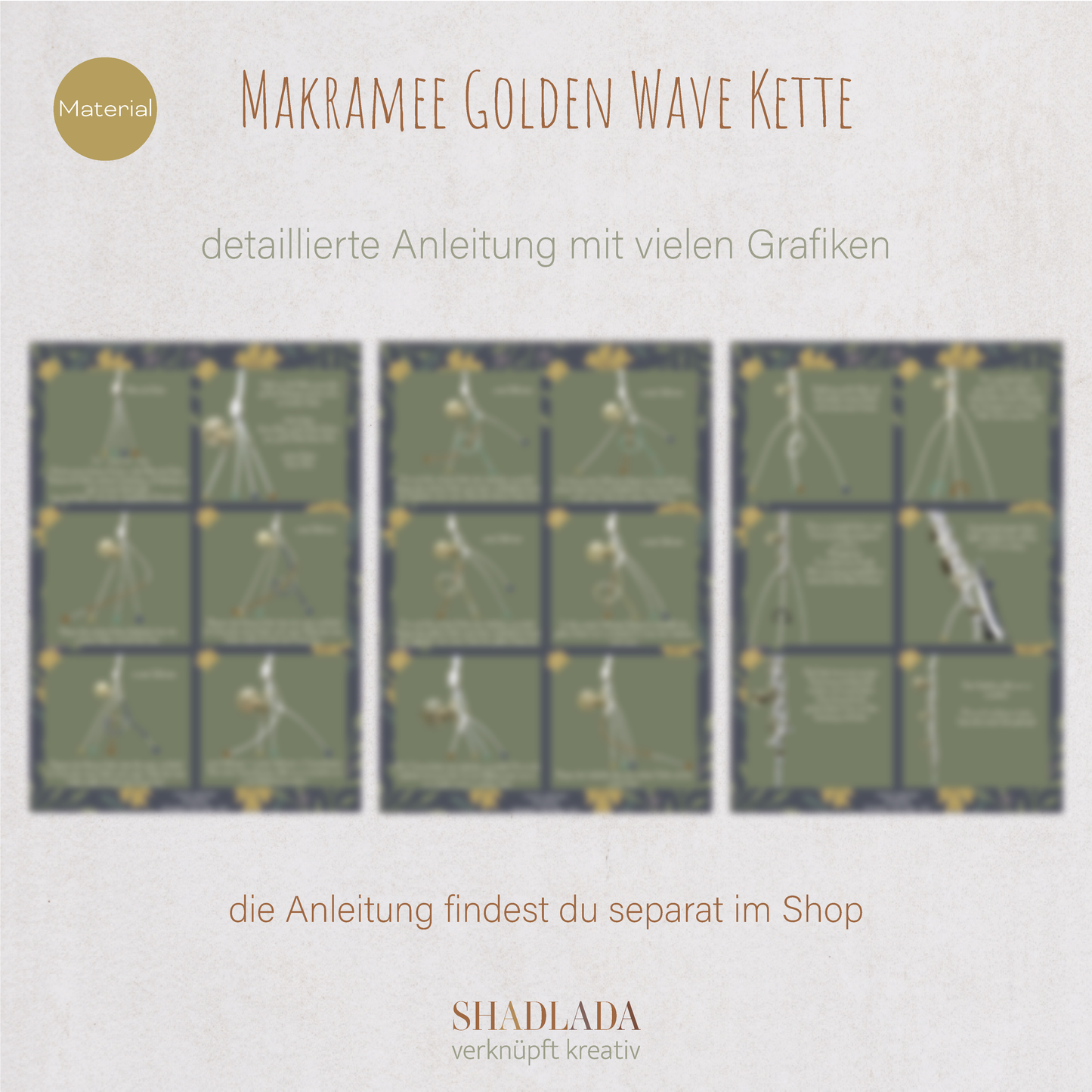 Material für die Kette GOLDEN WAVE