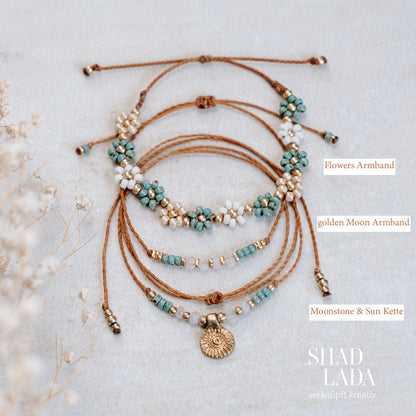 Makramee Schmuckset, Kette und Armbänder
