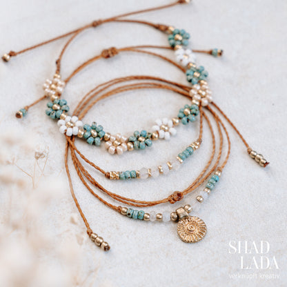 Makramee Schmuckset, Kette und Armbänder