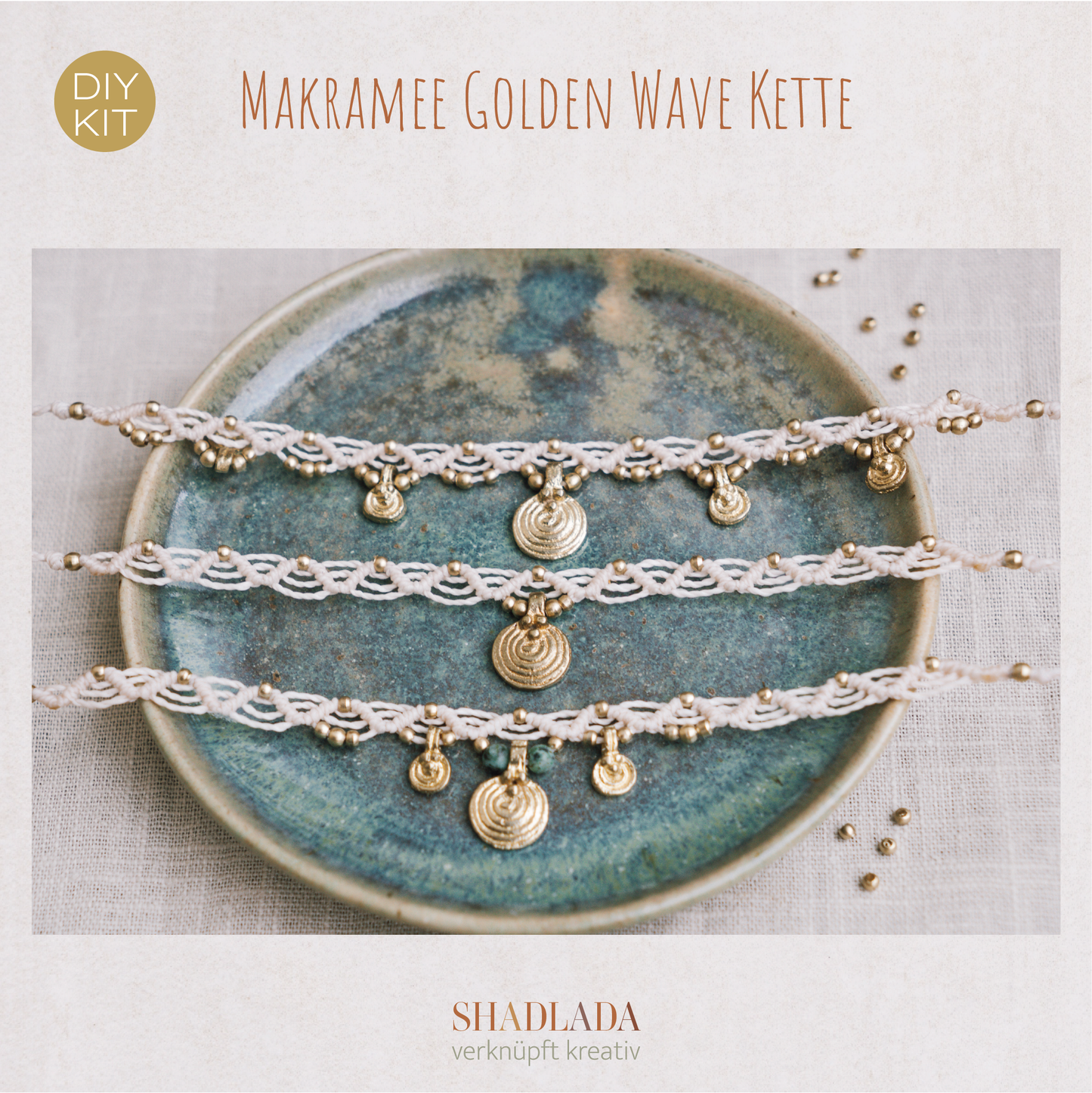 DIY Kit Kette GOLDEN WAVE