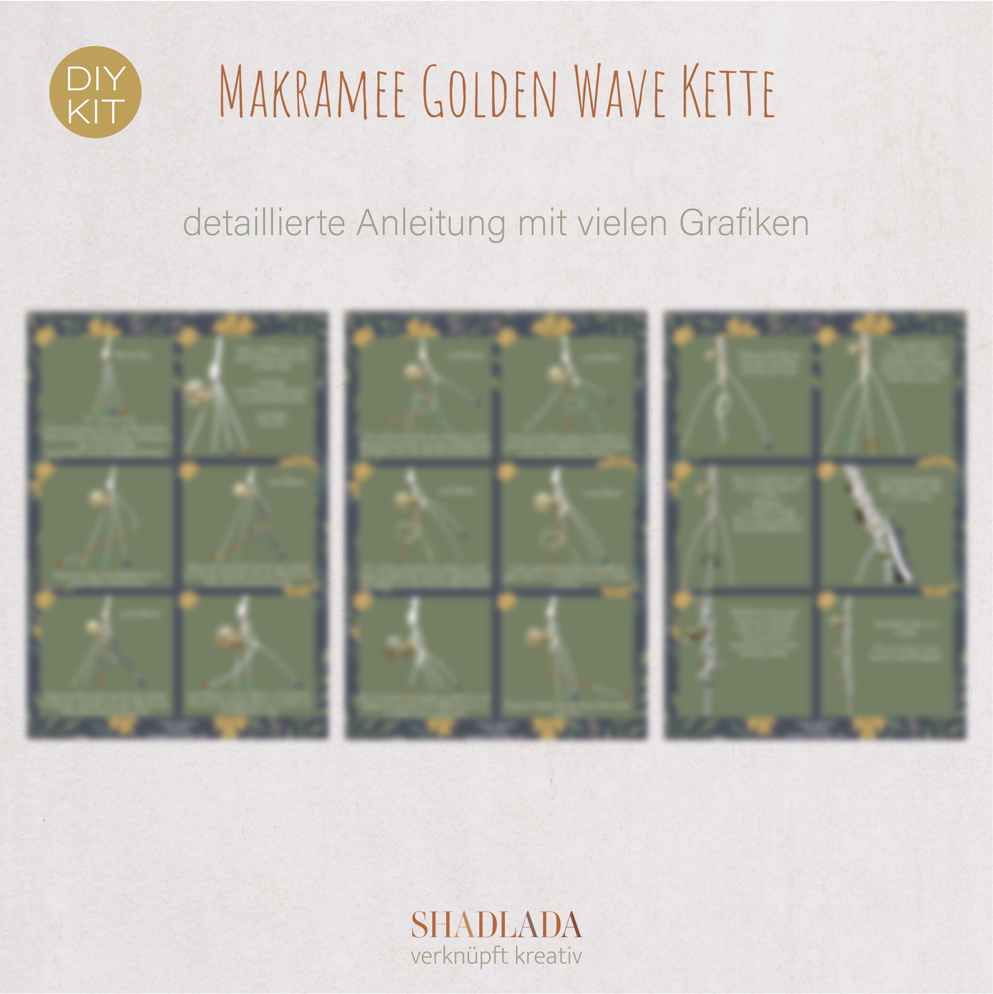 DIY Kit Kette GOLDEN WAVE