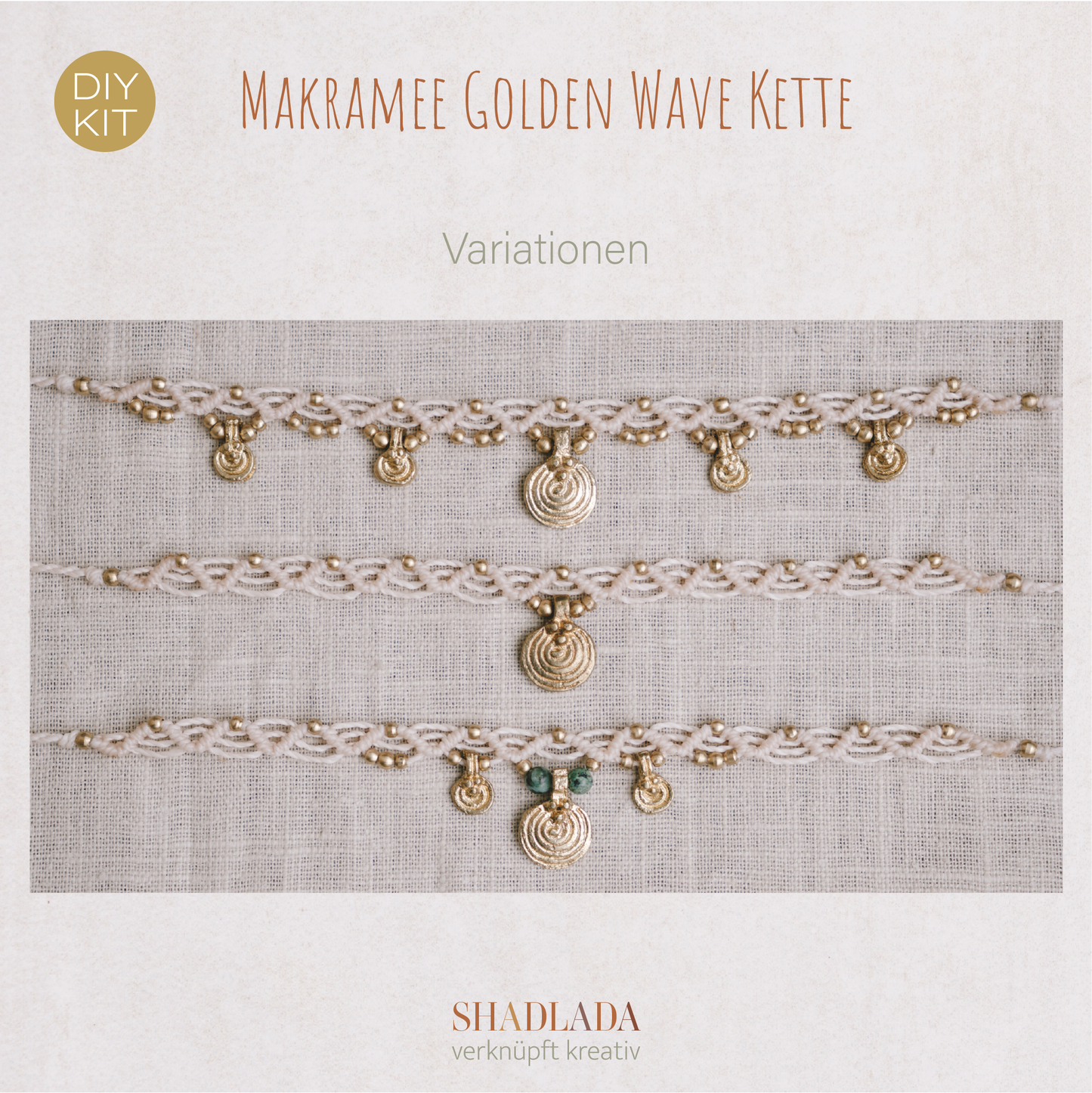 DIY Kit Kette GOLDEN WAVE