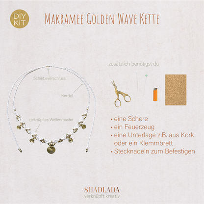 DIY Kit Kette GOLDEN WAVE